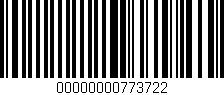 Código de barras (EAN, GTIN, SKU, ISBN): '00000000773722'