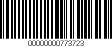 Código de barras (EAN, GTIN, SKU, ISBN): '00000000773723'