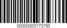 Código de barras (EAN, GTIN, SKU, ISBN): '00000000773795'