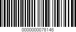 Código de barras (EAN, GTIN, SKU, ISBN): '0000000078146'