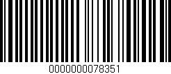 Código de barras (EAN, GTIN, SKU, ISBN): '0000000078351'