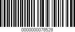Código de barras (EAN, GTIN, SKU, ISBN): '0000000078528'