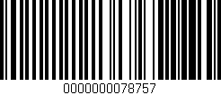 Código de barras (EAN, GTIN, SKU, ISBN): '0000000078757'