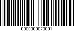 Código de barras (EAN, GTIN, SKU, ISBN): '0000000078801'