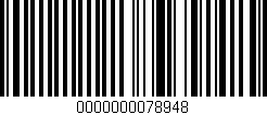 Código de barras (EAN, GTIN, SKU, ISBN): '0000000078948'
