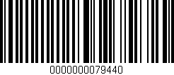 Código de barras (EAN, GTIN, SKU, ISBN): '0000000079440'