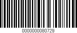 Código de barras (EAN, GTIN, SKU, ISBN): '0000000080729'