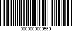 Código de barras (EAN, GTIN, SKU, ISBN): '0000000083569'