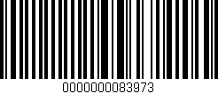 Código de barras (EAN, GTIN, SKU, ISBN): '0000000083973'