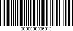 Código de barras (EAN, GTIN, SKU, ISBN): '0000000086813'