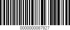Código de barras (EAN, GTIN, SKU, ISBN): '0000000087827'