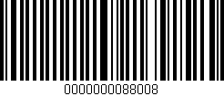 Código de barras (EAN, GTIN, SKU, ISBN): '0000000088008'