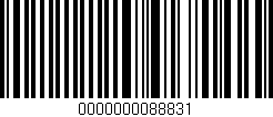 Código de barras (EAN, GTIN, SKU, ISBN): '0000000088831'