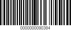 Código de barras (EAN, GTIN, SKU, ISBN): '0000000090384'