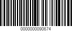 Código de barras (EAN, GTIN, SKU, ISBN): '0000000090674'
