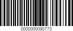 Código de barras (EAN, GTIN, SKU, ISBN): '0000000090773'