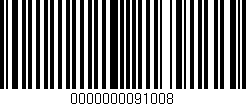 Código de barras (EAN, GTIN, SKU, ISBN): '0000000091008'