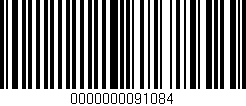 Código de barras (EAN, GTIN, SKU, ISBN): '0000000091084'