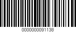 Código de barras (EAN, GTIN, SKU, ISBN): '0000000091138'