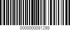 Código de barras (EAN, GTIN, SKU, ISBN): '0000000091299'