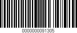 Código de barras (EAN, GTIN, SKU, ISBN): '0000000091305'