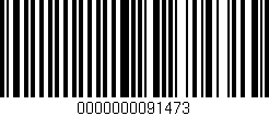 Código de barras (EAN, GTIN, SKU, ISBN): '0000000091473'