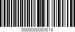 Código de barras (EAN, GTIN, SKU, ISBN): '0000000093514'
