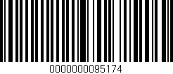 Código de barras (EAN, GTIN, SKU, ISBN): '0000000095174'