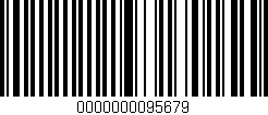 Código de barras (EAN, GTIN, SKU, ISBN): '0000000095679'