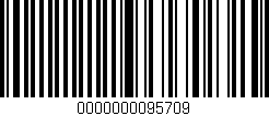 Código de barras (EAN, GTIN, SKU, ISBN): '0000000095709'