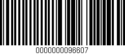 Código de barras (EAN, GTIN, SKU, ISBN): '0000000096607'