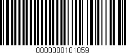 Código de barras (EAN, GTIN, SKU, ISBN): '0000000101059'