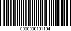 Código de barras (EAN, GTIN, SKU, ISBN): '0000000101134'
