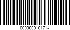 Código de barras (EAN, GTIN, SKU, ISBN): '0000000101714'