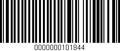 Código de barras (EAN, GTIN, SKU, ISBN): '0000000101844'