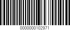 Código de barras (EAN, GTIN, SKU, ISBN): '0000000102971'