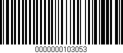 Código de barras (EAN, GTIN, SKU, ISBN): '0000000103053'