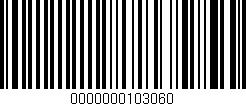Código de barras (EAN, GTIN, SKU, ISBN): '0000000103060'