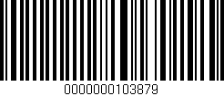 Código de barras (EAN, GTIN, SKU, ISBN): '0000000103879'