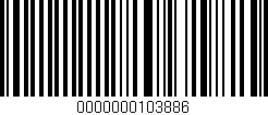 Código de barras (EAN, GTIN, SKU, ISBN): '0000000103886'