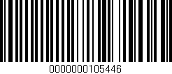 Código de barras (EAN, GTIN, SKU, ISBN): '0000000105446'