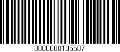 Código de barras (EAN, GTIN, SKU, ISBN): '0000000105507'