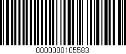 Código de barras (EAN, GTIN, SKU, ISBN): '0000000105583'