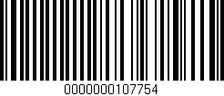 Código de barras (EAN, GTIN, SKU, ISBN): '0000000107754'