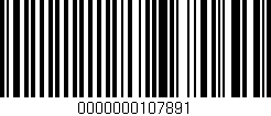 Código de barras (EAN, GTIN, SKU, ISBN): '0000000107891'