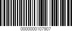 Código de barras (EAN, GTIN, SKU, ISBN): '0000000107907'