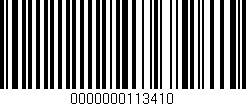 Código de barras (EAN, GTIN, SKU, ISBN): '0000000113410'