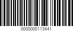 Código de barras (EAN, GTIN, SKU, ISBN): '0000000113441'