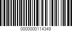 Código de barras (EAN, GTIN, SKU, ISBN): '0000000114349'
