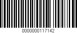Código de barras (EAN, GTIN, SKU, ISBN): '0000000117142'
